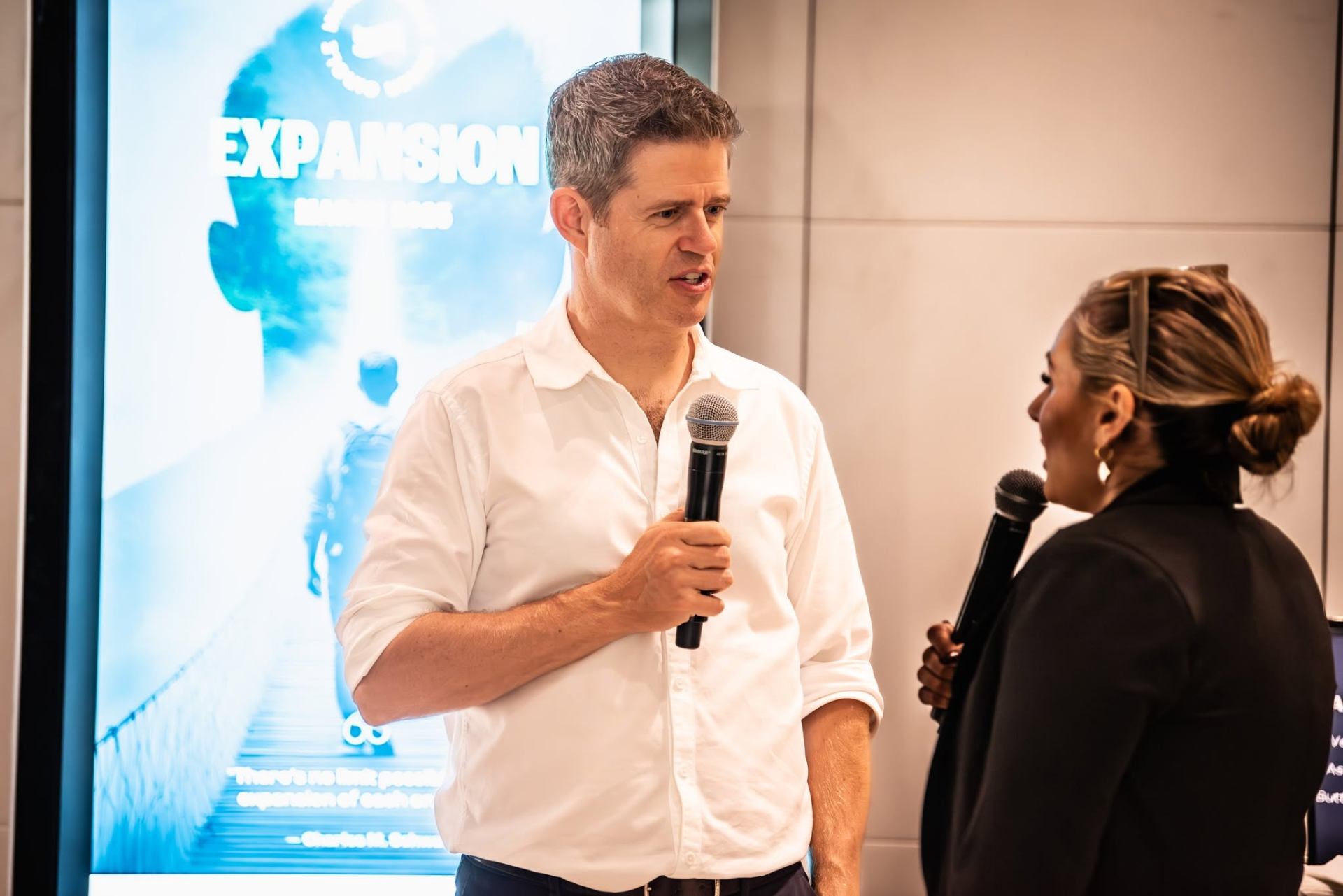 Sean Soole speaking at a business event